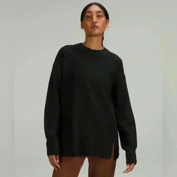 lululemon athletica Sweaters - Lululemon Merino Wool-Blend  Ribbed Crewneck Sweater